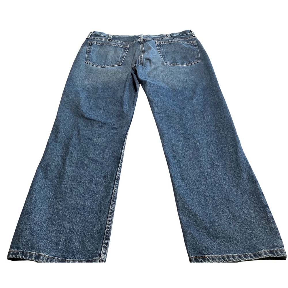 Straight Fit Denim Jeans Mens 38x29 Medium‎ Wash Blue 100% Cotton PFG-1609